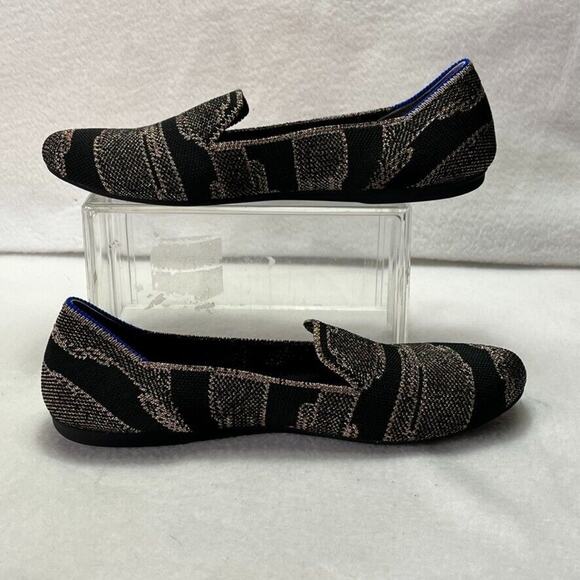 Rothy’s The Loafer Womens 7.5 Golden Shim Almond Toe Slip On Flats Shoes Textile - Picture 5 of 9